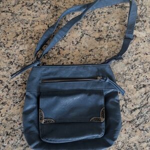 BUENO bag with Silver Hardware~Blue